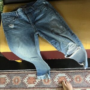 Joe's Jeans Blue Distressed Boyfriend Jeans